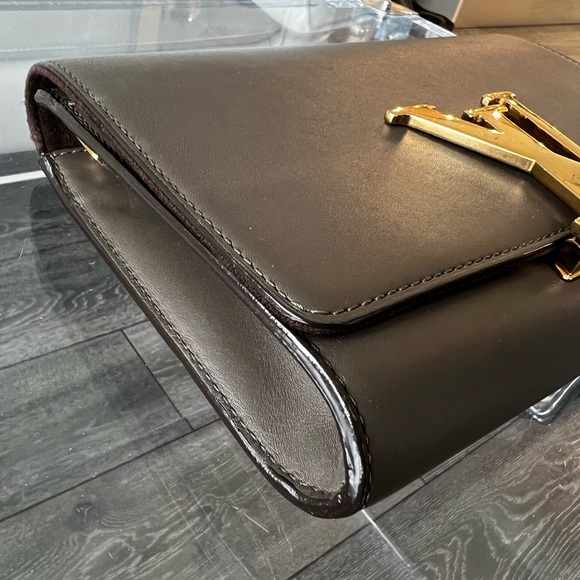 [Authentic] LOUIS VUITTON | CHAIN LOUIS GM CALFSKIN GRANIT - Picture 5 of 14